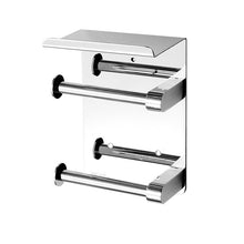 Lade das Bild in den Galerie-Viewer, 304 Stainless Steel Thickened Tissue Holder Handphone-Friendly Dual-Purpose Tissue Box Roll Stand