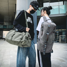 Lade das Bild in den Galerie-Viewer, Backpack Men's Outdoor Travel Sports Backpack Trend Canvas Student Schoolbag