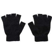 Load image into Gallery viewer, Gloves Mittens Knitted Fingerless Autumn/winter Outdoor Stretch Elastic Warm Half Finger