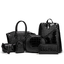 Lade das Bild in den Galerie-Viewer, Backpack Multi-Functional Multi-Purpose Six-Piece Women Stylish shoulder bag