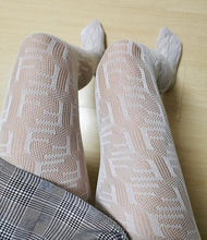 Lade das Bild in den Galerie-Viewer, Women Stockings Hosiery Flocking Tights Gauze Transparent Fish Net