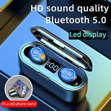 Load image into Gallery viewer, Headphones Headsets Mini Tws Bluetooth 5.0 Waterproof Wireless Earphone Headset With Microphone