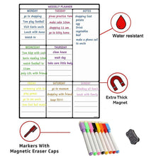 Lade das Bild in den Galerie-Viewer, Dry-Erase Boards Dry Erase Whiteboard Magnetic Weekly Calendar