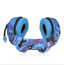 Load image into Gallery viewer, blue Camouflage 3.5mm Gaming Headset with Mic,LED Headphones For PC Laptop PS5 AZ1585
