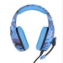 Load image into Gallery viewer, blue Camouflage 3.5mm Gaming Headset with Mic,LED Headphones For PC Laptop PS5 AZ1585
