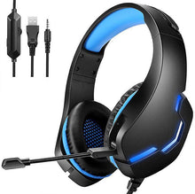 Load image into Gallery viewer, BLUE Gaming Wired Adjustable Headphones Headset Over Ear For ios PS4 AZ15248