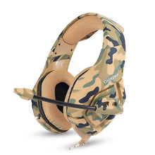 Load image into Gallery viewer, yellow Camouflage 3.5mm Gaming Headset with Mic,LED Headphones For PC Laptop PS5 AZ1587