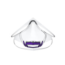 Lade das Bild in den Galerie-Viewer, 2pcs purple Durable Face Shield Reusable Transparent Mask Lip Reading AZ10272