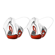 Lade das Bild in den Galerie-Viewer, 2pcs red Durable Face Shield Reusable Transparent Mask Lip Reading AZ10275