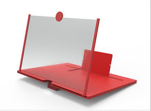 Load image into Gallery viewer, 12inch 26*18*1.5cm red Foldable Eye protection screen magnifying glass, high-definition video projector AZ15263