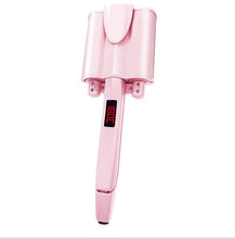 Load image into Gallery viewer, 26mm with LCD Hair Ceramic Curling Three Tube Iron Deep Wave Water Ripple Egg Roll Stick AZ11325