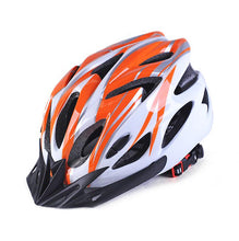 Lade das Bild in den Galerie-Viewer, orange and white Cycling Bike Helmets Adult Bicycle MTB Mens Ladies Adjustable Safety Helmet AZ21876