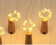 Load image into Gallery viewer, 3pcs green 20Led Garland Copper Wire Corker String Fairy Lights For Glass Craft Bottle AZ12125