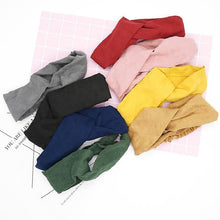 Load image into Gallery viewer, Headbands Vintage Cross Knot Elastic Hair Bands