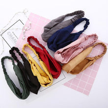 Load image into Gallery viewer, Headbands Vintage Cross Knot Elastic Hair Bands