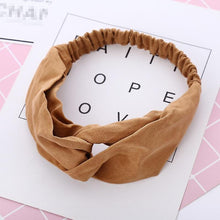 Load image into Gallery viewer, Headbands Vintage Cross Knot Elastic Hair Bands