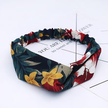 Load image into Gallery viewer, Headbands Vintage Cross Knot Elastic Hair Bands