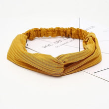 Load image into Gallery viewer, Headbands Vintage Cross Knot Elastic Hair Bands