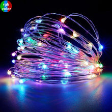 Load image into Gallery viewer, 3/4/5m Copper Wire LED String Holiday Lighting Fairy Garland Christmas Tree Wedding Party Decoration