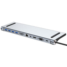 Load image into Gallery viewer, 11 in 1 HUB 4K USB Type-C to USB 3.0 TF HDMI VGA RJ45 Mini DP Docking Station AZ1673