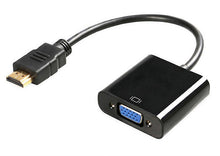Lade das Bild in den Galerie-Viewer, 2Pcs only black HDMI to VGA Cable 17cm - HDMI Male to VGA Female AZ19723