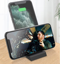 Load image into Gallery viewer, black 15W phone wireless charger, multifunctional bluetooth headset phone folding wireless charger AZ12329