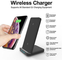 Load image into Gallery viewer, 10W black 20W/15W/10 Fast Charger,desk vertical wireless charger,phone holder AZ11496