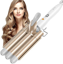 Lade das Bild in den Galerie-Viewer, 20mm gold Three-tube curling iron water ripple Hair Curler large Curling Iron Large Wave Ceramic Wide Hair Crimpers AZ167