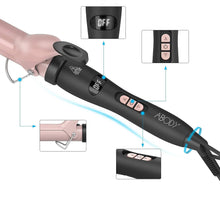 Load image into Gallery viewer, 28mm Professional Hair Curlers, wave curling iron, electric curling iron,LCD Display Adjustable Temperature AZ13518