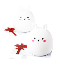 Lade das Bild in den Galerie-Viewer, 16-color remote control Dumb rabbit Silicone rabbit night light, rechargeable bedroom sleep Aid lamp AZ2287