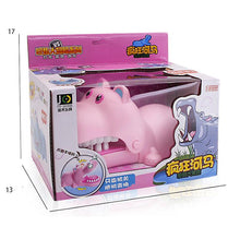 Load image into Gallery viewer, Without light and sound blue Hand-bite hippo parent-child interaction electric bite hippo teeth extraction AZ16408