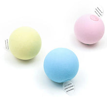Lade das Bild in den Galerie-Viewer, 2Pcs yellow Pet cat Gravity Calling Ball toy,Cat Self-Hey Anti-boring Funny Cat Stick Peppermint Ball Sounding Toy AZ1649