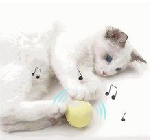 Lade das Bild in den Galerie-Viewer, 2Pcs pink Pet cat Gravity Calling Ball toy,Cat Self-Hey Anti-boring Funny Cat Stick Peppermint Ball Sounding Toy AZ1648
