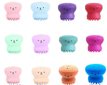 Lade das Bild in den Galerie-Viewer, 2Pcs pink Octopus Shape Silicone Face Cleansing Brush - Face Washing Scrub, Skin Care,cleansing instrument brush AZ14732
