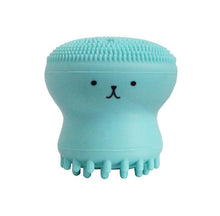 Lade das Bild in den Galerie-Viewer, 2Pcs green Octopus Shape Silicone Face Cleansing Brush - Face Washing Scrub, Skin Care,cleansing instrument brush AZ14727