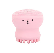 Lade das Bild in den Galerie-Viewer, 2Pcs pink Octopus Shape Silicone Face Cleansing Brush - Face Washing Scrub, Skin Care,cleansing instrument brush AZ14732