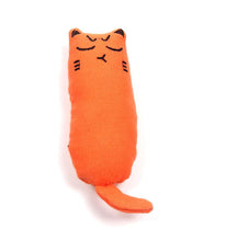 Lade das Bild in den Galerie-Viewer, 2Pcs orange Pet cat toys, pure cotton fabric molar toys, wear-resistant and contains catnip AZ1644