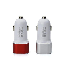 Lade das Bild in den Galerie-Viewer, 2Pcs red Quick Charge Car dual-port usb car charger, multi-function cigarette lighter AZ21942