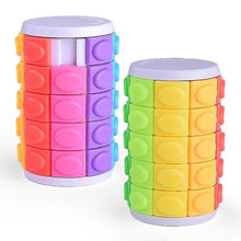 Load image into Gallery viewer, 2Pcs s Color Children's Intellectual Creative Magic Tower Cube toy AZ11188