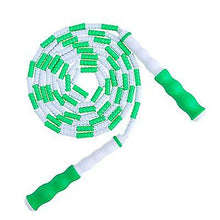 Lade das Bild in den Galerie-Viewer, 2Pcs green Soft Beaded Skipping Rope With Adjustable Section,Skipping Rope Without Tangles,fitness sports equipment AZ21967