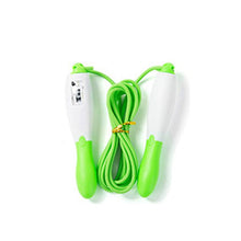 Load image into Gallery viewer, 2Pcs green Professional electronic counting skipping rope, endurance Training Aerobic Exercise Fitness AZ19165