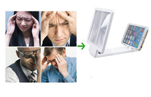 Load image into Gallery viewer, 2Pcs white 3D HD Mobile Phone Screen Magnifier, Anti-radiation Video Amplifier, Smartphone Stand AZ19738