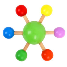 Lade das Bild in den Galerie-Viewer, 2Pcs yellow Fingertip Top Colorful Spinning Top,Wooden Fun Leisure Decompression Toy AZ12047