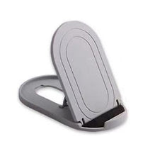 Lade das Bild in den Galerie-Viewer, 2Pcs gray Portable oval mobile phone stand, foldable desktop lazy stand AZ11787