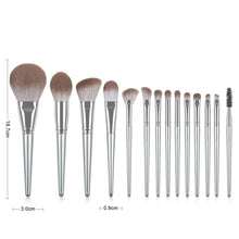 Lade das Bild in den Galerie-Viewer, 14 PCs Face Powder Blush Foundation Eye Shadow Brush Makeup Brush Set Super Soft