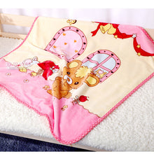 Lade das Bild in den Galerie-Viewer, Babies' Woolen Blanket Double Layer Spring and Autumn Photography Raschel Cartoon Small Cloud Blanket