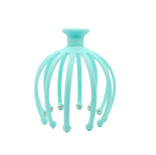Load image into Gallery viewer, 2Pcs blue Octopus Scalp Massager,Steel Ball Head Massage Relaxation 12 Finger massage roller For Head AZ19004
