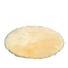 Load image into Gallery viewer, 100cm Beige Plush round bedroom carpet round cushion AZ1929