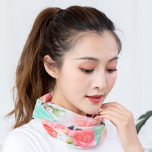 Load image into Gallery viewer, 2pcs 50cm Hanging Ear Jacquard Quick-Drying Summer Ice Silk Face Mask for Outdoor Cycling