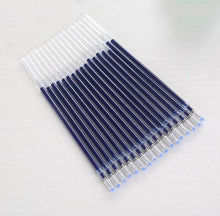 Load image into Gallery viewer, 10 Pcs blue pens Writing Nib Rod Erasable Ballpoint, Blue Black Ink Refill Pen For School AZ15279